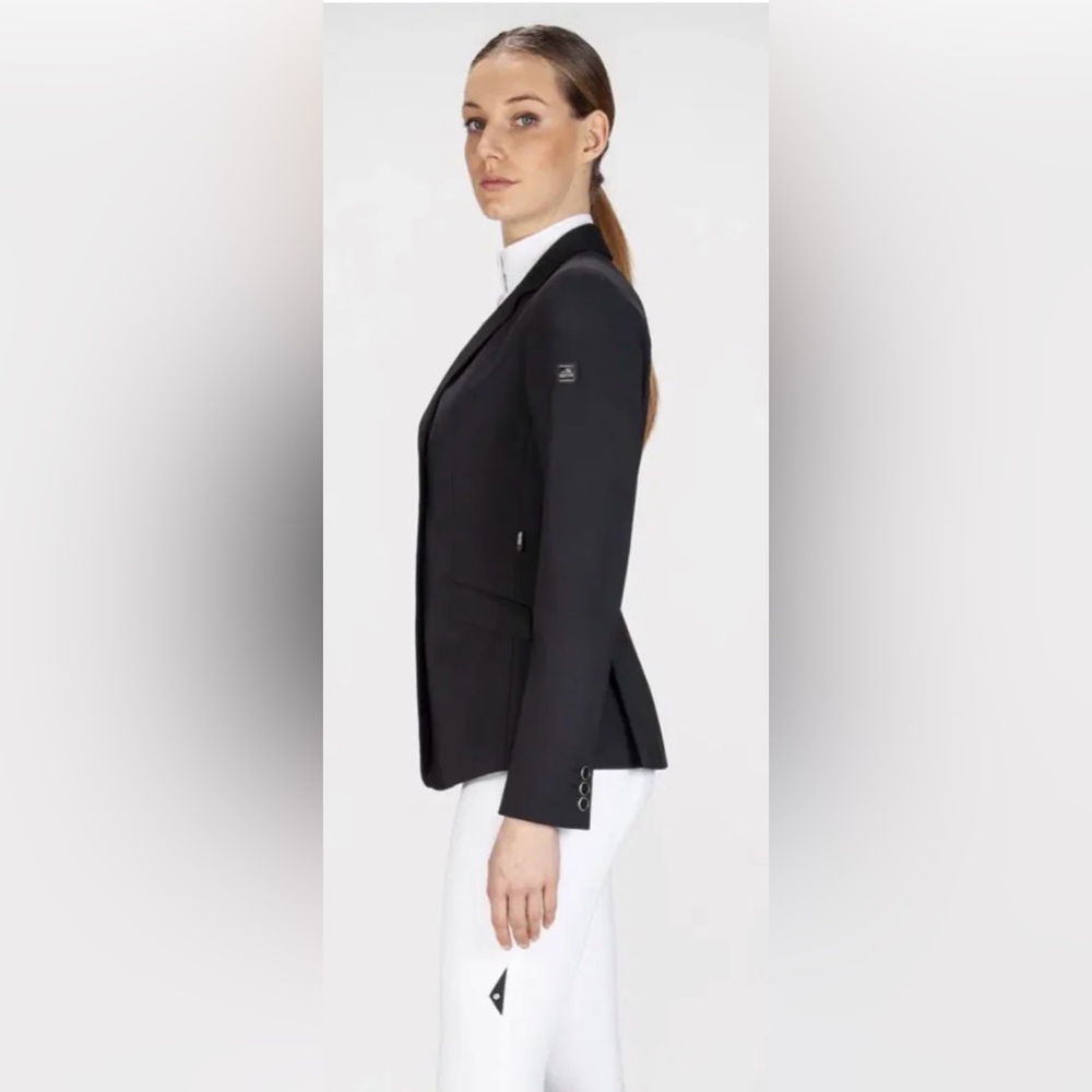 EQUILINE Gait Equestrian Riding Jacket Show Coat, Custom, Black, Sz 2, Perfect! - Picture 2 of 16